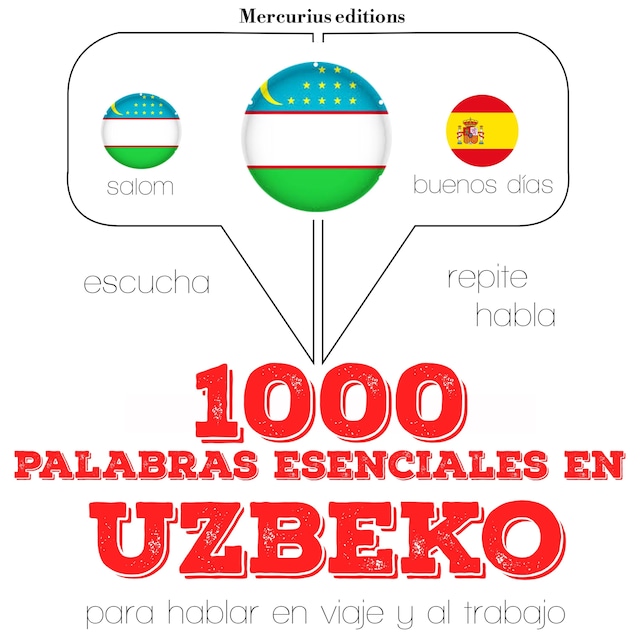 Copertina del libro per 1000 palabras esenciales en uzbeko