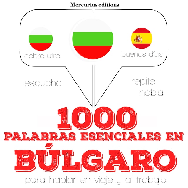 Copertina del libro per 1000 palabras esenciales en búlgaro