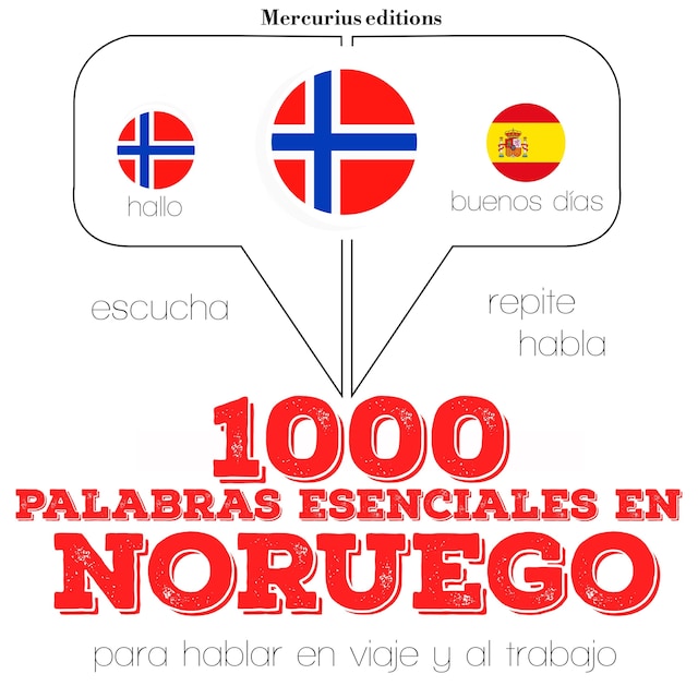 Copertina del libro per 1000 palabras esenciales en noruego