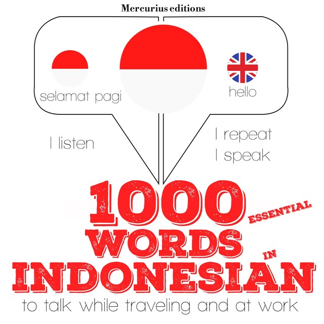 Kirjankansi teokselle 1000 essential words in Indonesian