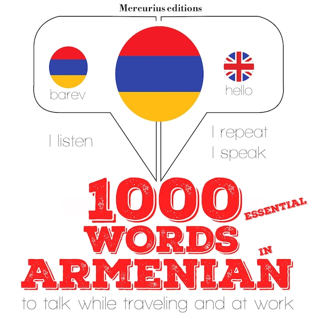 Copertina del libro per 1000 essential words in Armenian