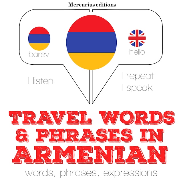 Book cover for Travel words and phrases in Armenian