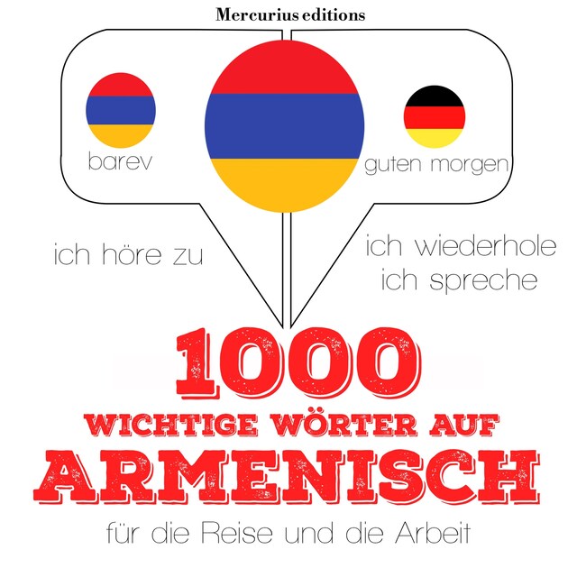 Boekomslag van 1000 wichtige Wörter auf Armenisch für die Reise und die Arbeit
