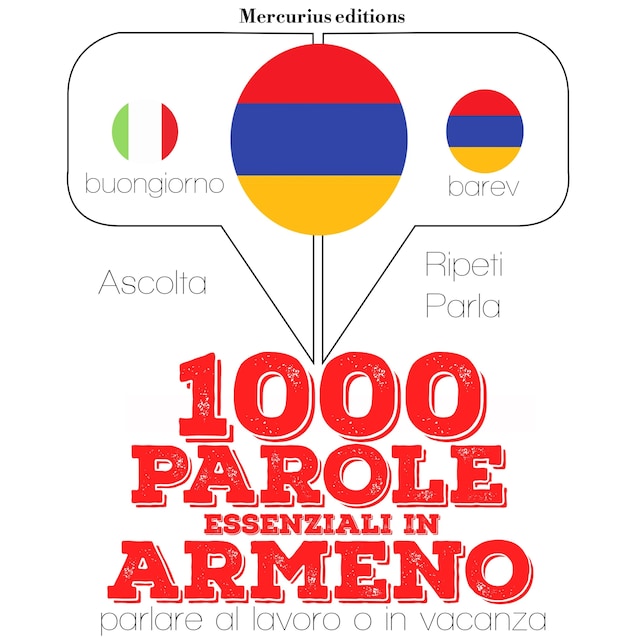 Book cover for 1000 parole essenziali in armeno