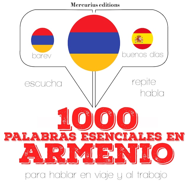 Copertina del libro per 1000 palabras esenciales en armenio
