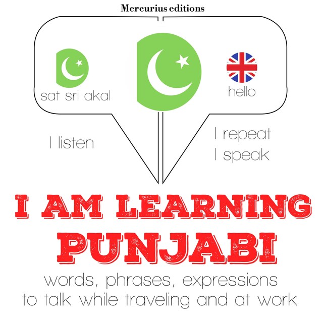 Kirjankansi teokselle I am learning Punjabi