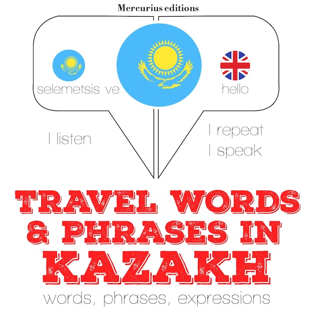 Boekomslag van Travel words and phrases in kazakh