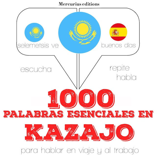 Buchcover für 1000 palabras esenciales en kazajo