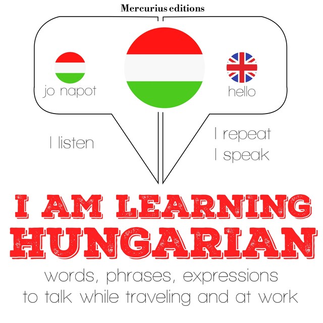 Kirjankansi teokselle I am learning Hungarian