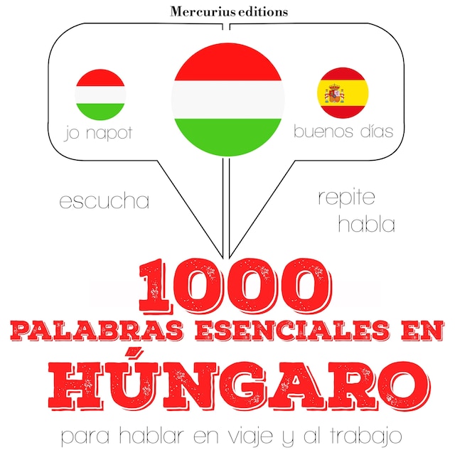 Book cover for 1000 palabras esenciales en húngaro