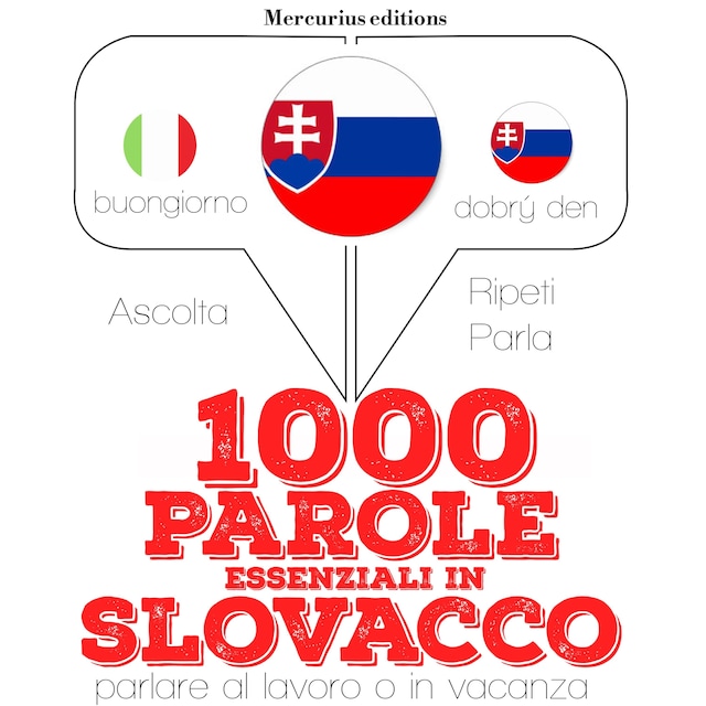 Book cover for 1000 parole essenziali in slovacco