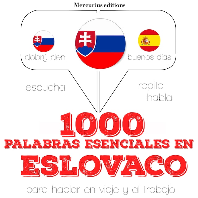 Book cover for 1000 palabras esenciales en eslovaco