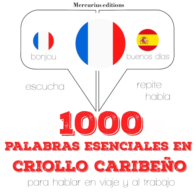 Book cover for 1000 palabras esenciales en criollo caribeño
