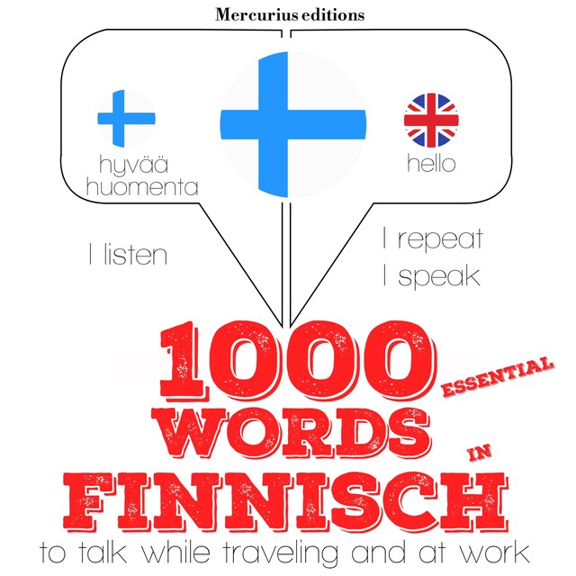 Book cover for 1000 essential words in Finnish