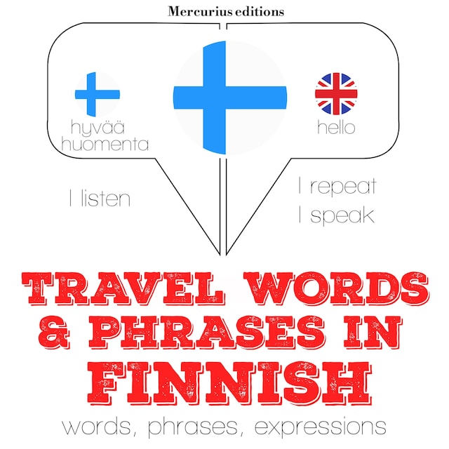 Buchcover für Travel words and phrases in Finnish