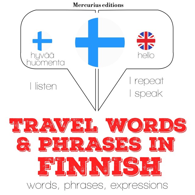 Kirjankansi teokselle Travel words and phrases in Finnish