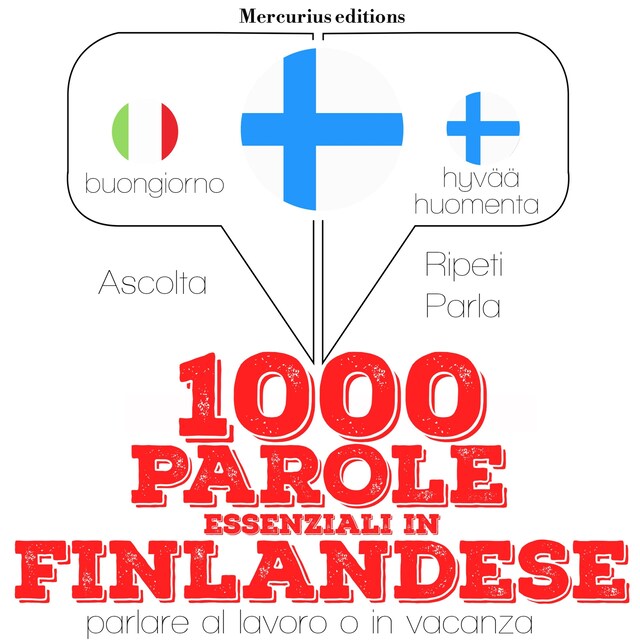 Boekomslag van 1000 parole essenziali in finlandese