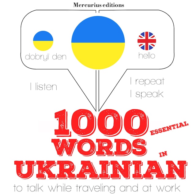 Copertina del libro per 1000 essential words in Ukrainian