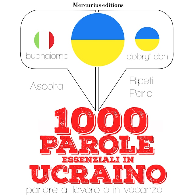 Copertina del libro per 1000 parole essenziali in ucraino