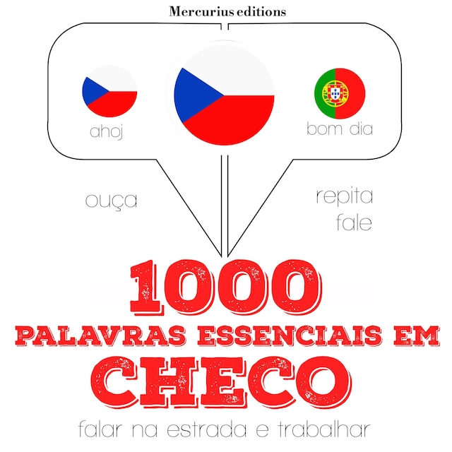 Couverture de livre pour 1000 palavras essenciais em checo