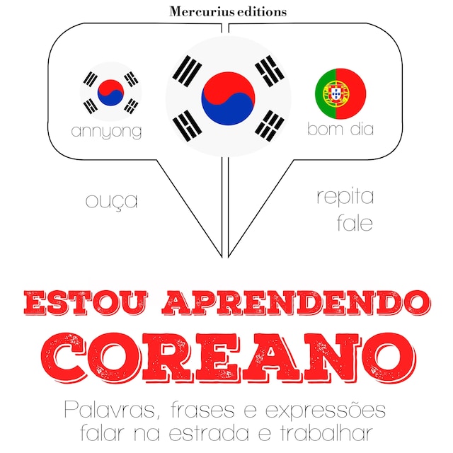 Copertina del libro per Estou aprendendo coreano