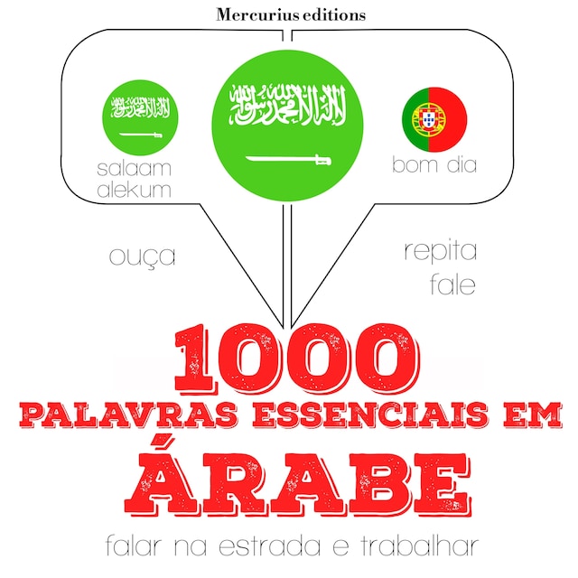 Buchcover für 1000 palavras essenciais em árabe