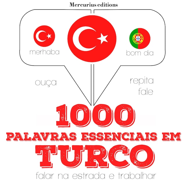 Copertina del libro per 1000 palavras essenciais em turco