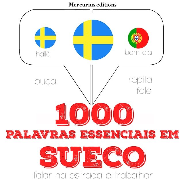 Book cover for 1000 palavras essenciais em sueco