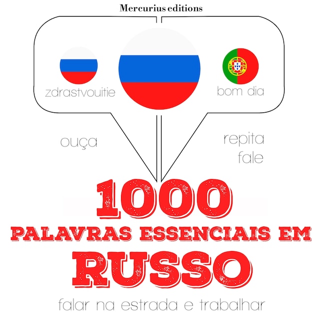 Portada de libro para 1000 palavras essenciais em russo