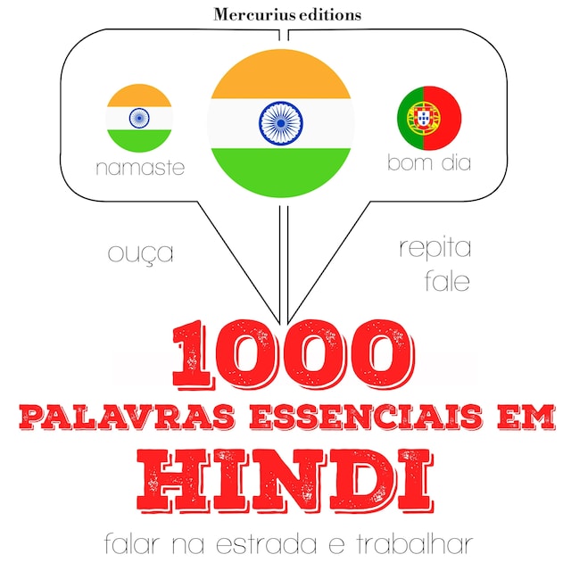 Copertina del libro per 1000 palavras essenciais em hindi