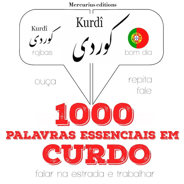 Book cover for 1000 palavras essenciais em curdo