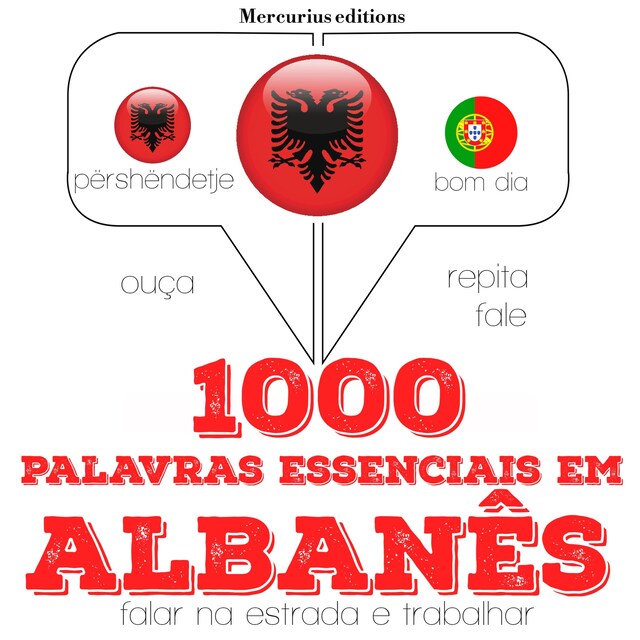 Book cover for 1000 palavras essenciais em albanês