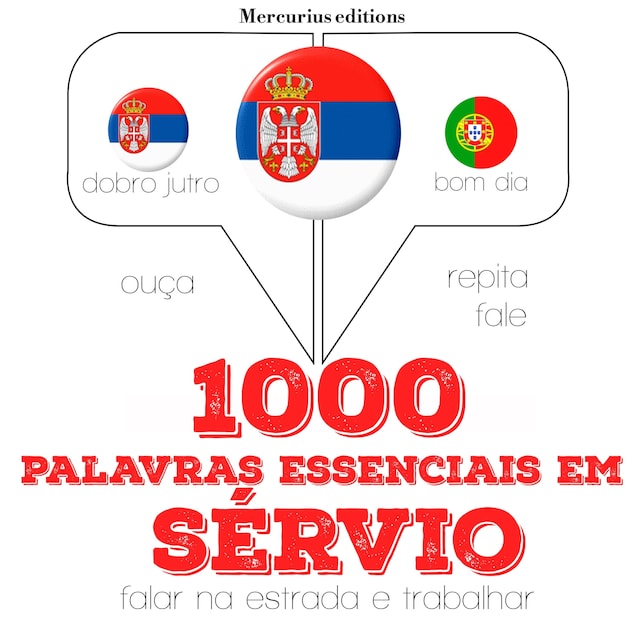 Book cover for 1000 palavras essenciais em sérvio