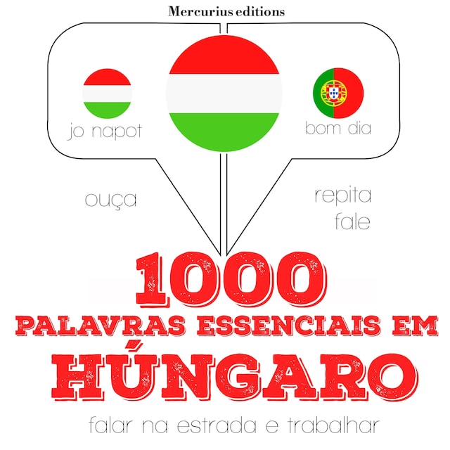 Book cover for 1000 palavras essenciais em húngaro