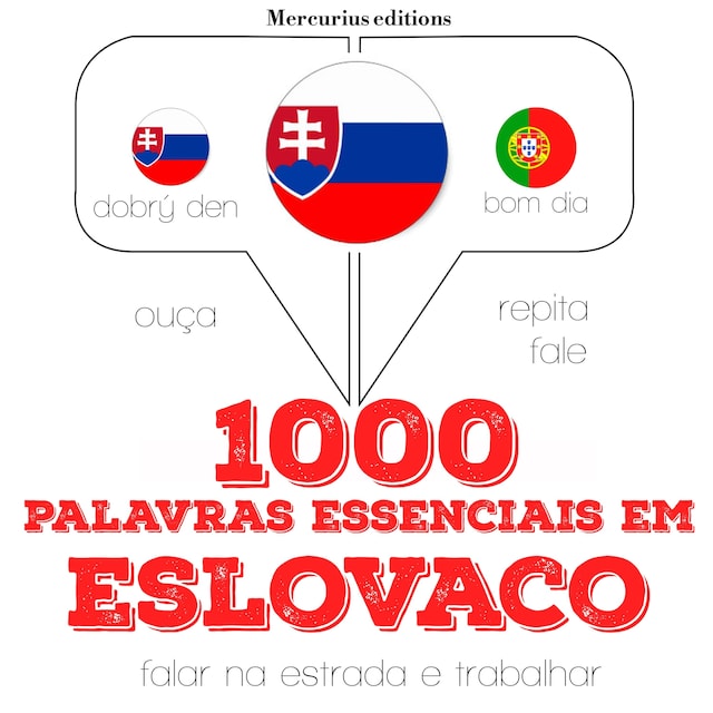 Book cover for 1000 palavras essenciais em eslovaco