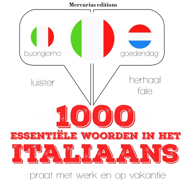 Book cover for 1000 essentiële woorden in het Italiaans