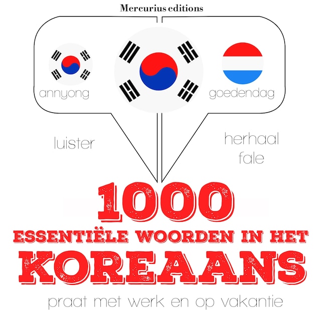 Bokomslag för 1000 essentiële woorden in het Koreaans