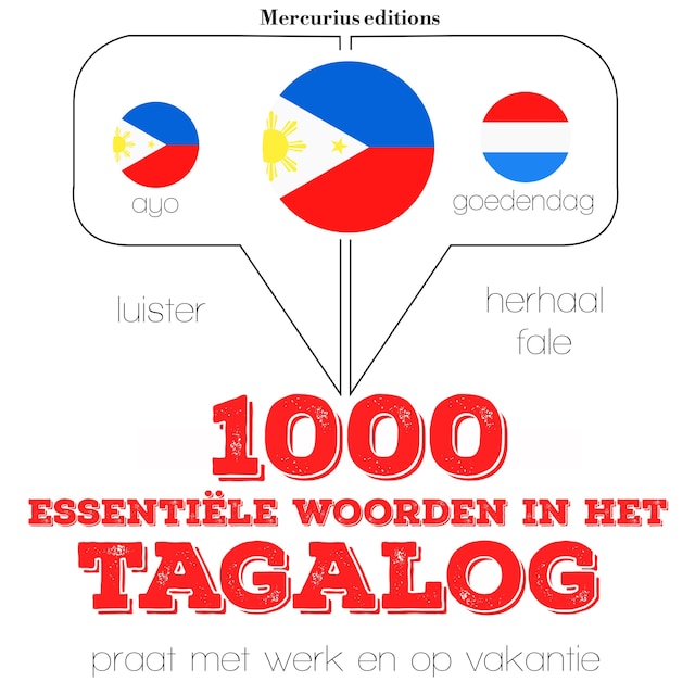 Book cover for 1000 essentiële woorden in het Tagalog