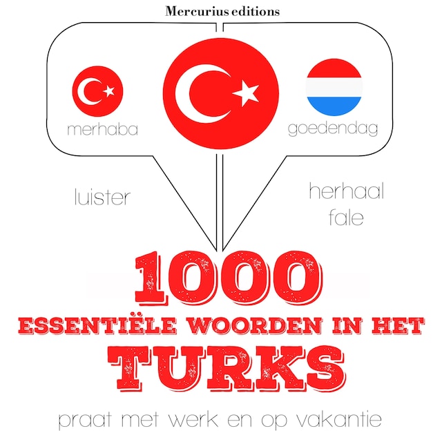 Bokomslag for 1000 essentiële woorden in het Turks