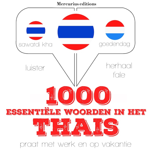 Book cover for 1000 essentiële woorden in het Thais
