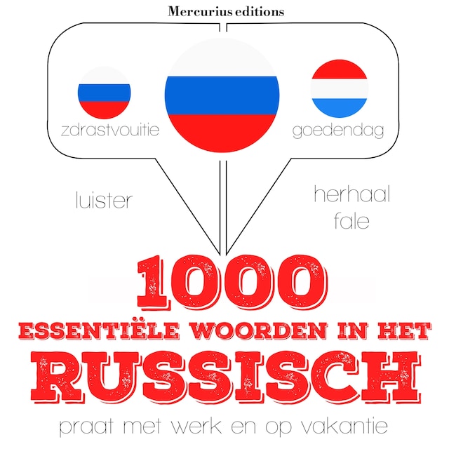 Kirjankansi teokselle 1000 essentiële woorden in het Russisch