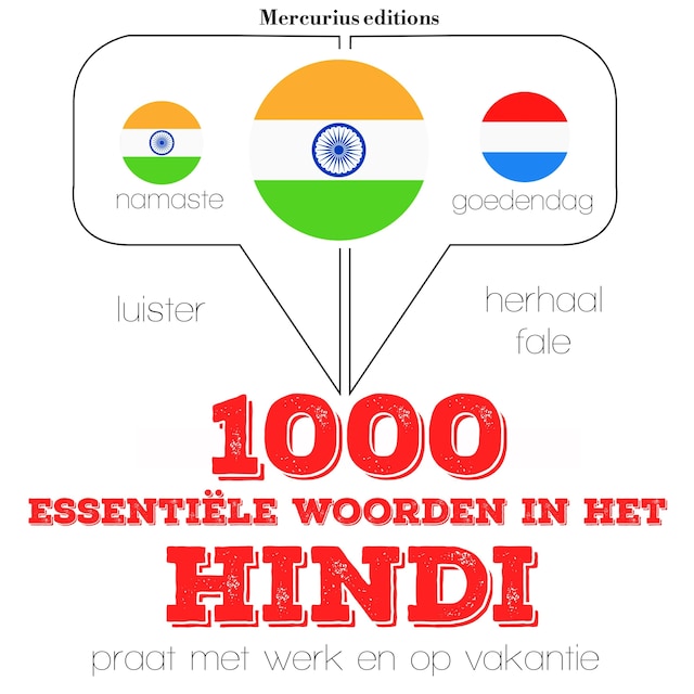 Book cover for 1000 essentiële woorden in het Hindi