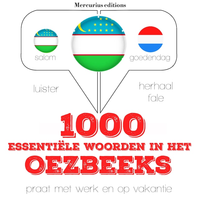 Book cover for 1000 essentiële woorden in het Oezbeeks