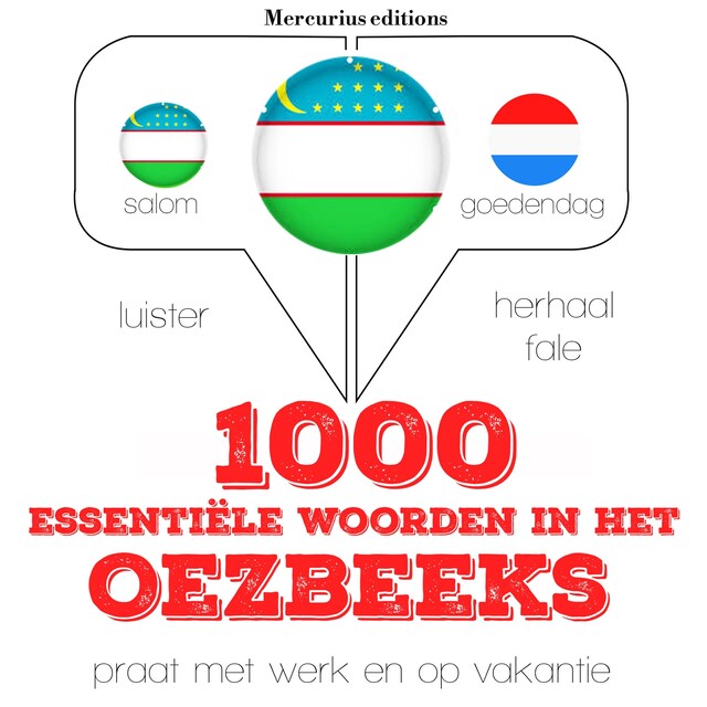 Kirjankansi teokselle 1000 essentiële woorden in het Oezbeeks