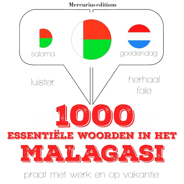 Portada de libro para 1000 essentiële woorden in het Malagasi