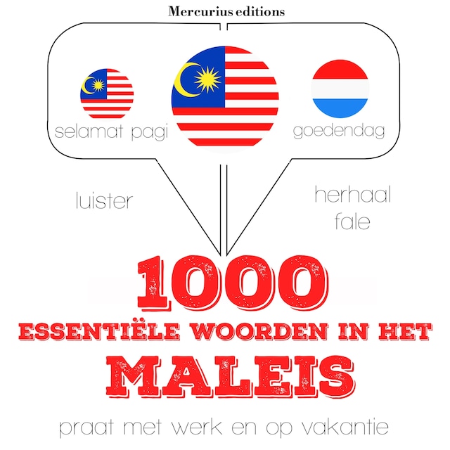 Book cover for 1000 essentiële woorden in het Maleis