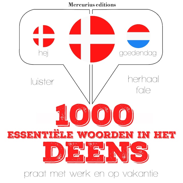 Bogomslag for 1000 essentiële woorden in het Deens