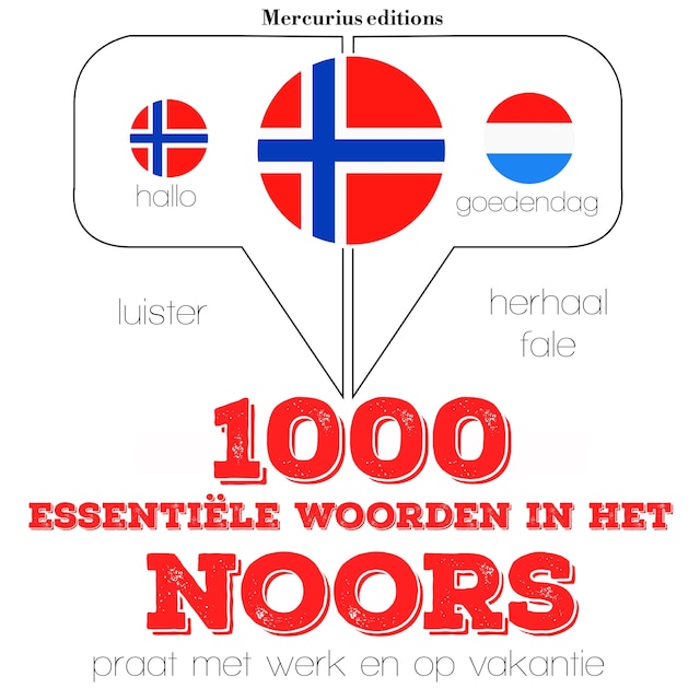 Book cover for 1000 essentiële woorden in het Noors