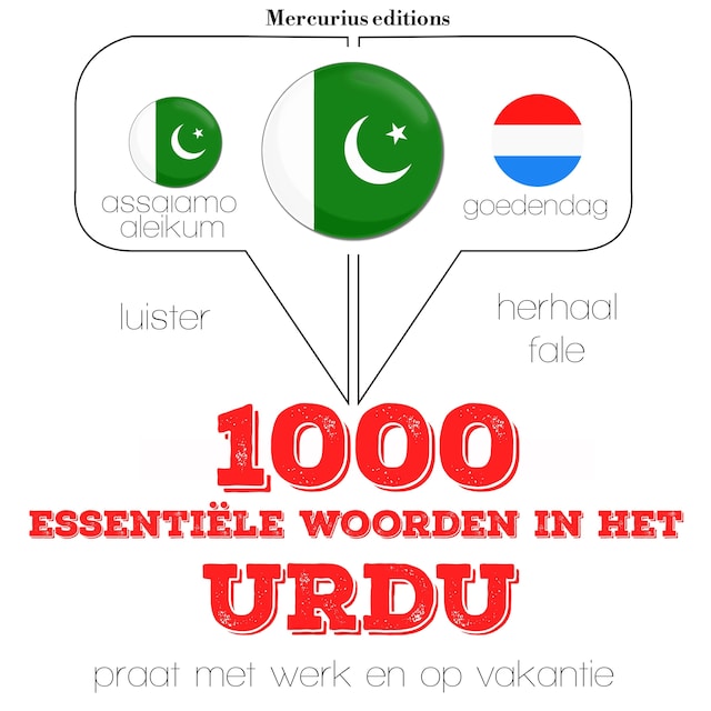 Book cover for 1000 essentiële woorden in het Urdu