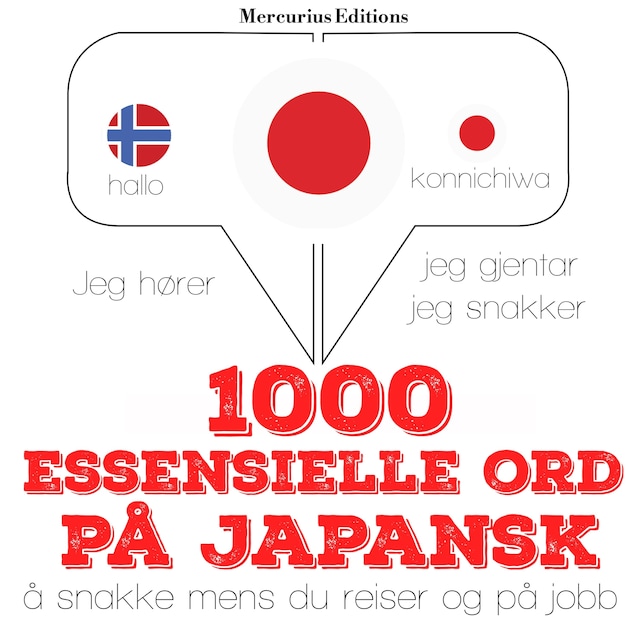 Book cover for 1000 essensielle ord på japansk